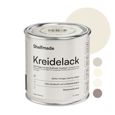 Kreidefarbe Möbel Shabby Chic Holzlack DIY - Chalk Paint für Holz matter Look