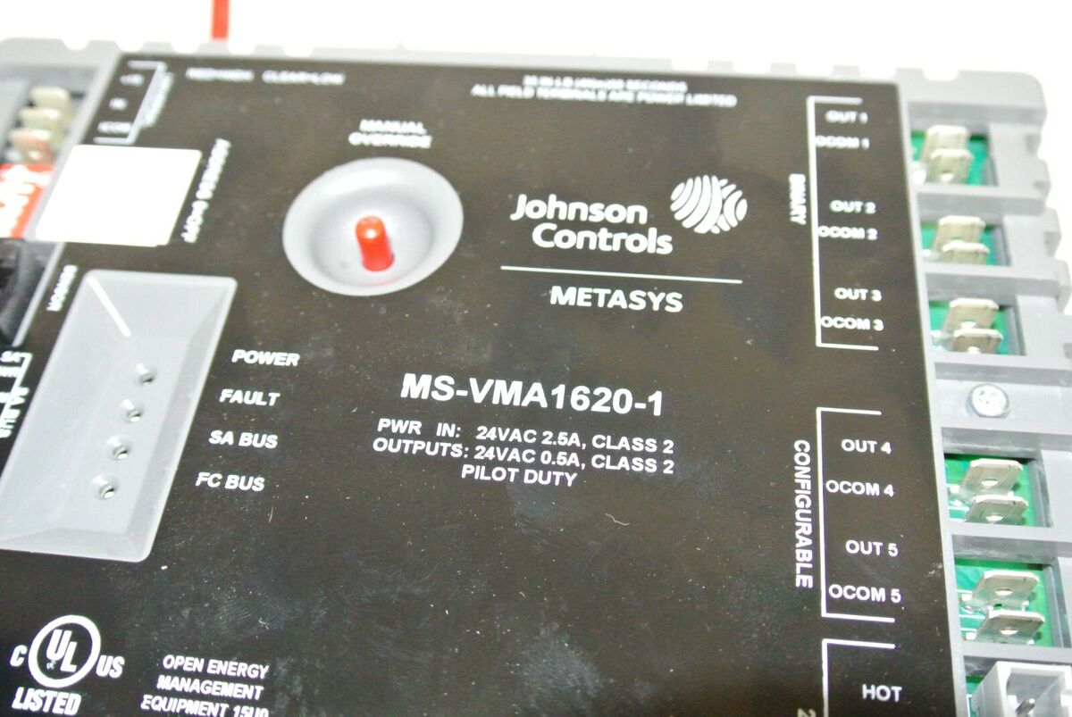 Johnson Controls MS-VMA1620-1 Variable Air Volume Controller Johnson Controls MS-VMA1620-1 Variable Air Volume Controller