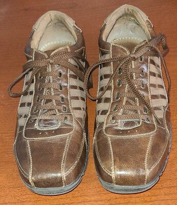 Bass Chesney Walking Oxford Shoes Mens 9M Brown Striped Upper Leather Lace Up Bass Mens Chesney Walking Oxford Shoes Brown Leather Lace Up  main image 3