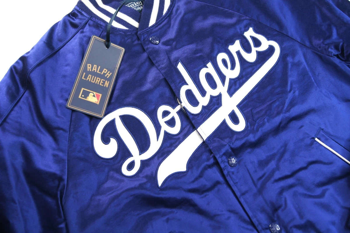 POLO RALPH LAUREN Men's MLB Collection Dodgers LA Satin Jacket size XXL NEW  NWT