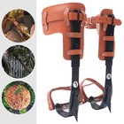 Pole Climbing Spurs Steel Adjustable Climber Strap Gaffs Tree Climbing Spike Set