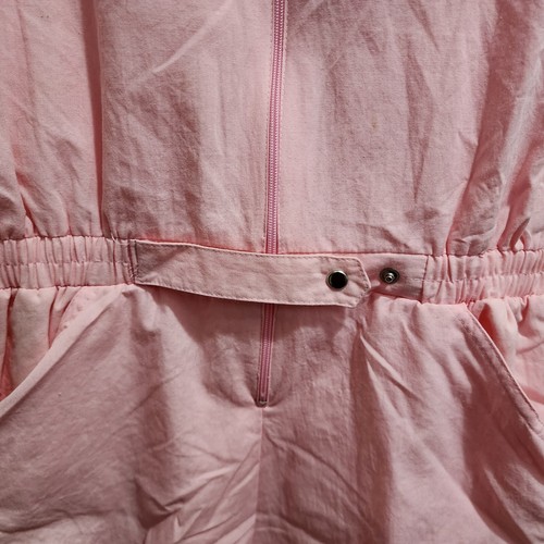 Vtg 70s California Gold Women's S/S Collared Romper Playsuit Shorts Pink Sz S - Picture 6 of 19