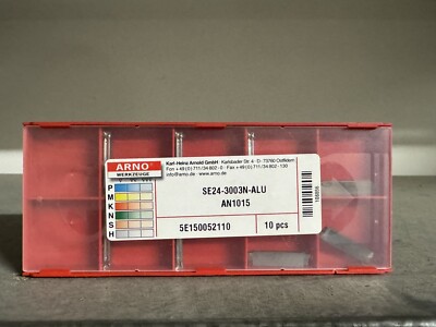8x ARNO SE24-3003N-ALU AN1015 STECHPLATTEN Carbide Inserts