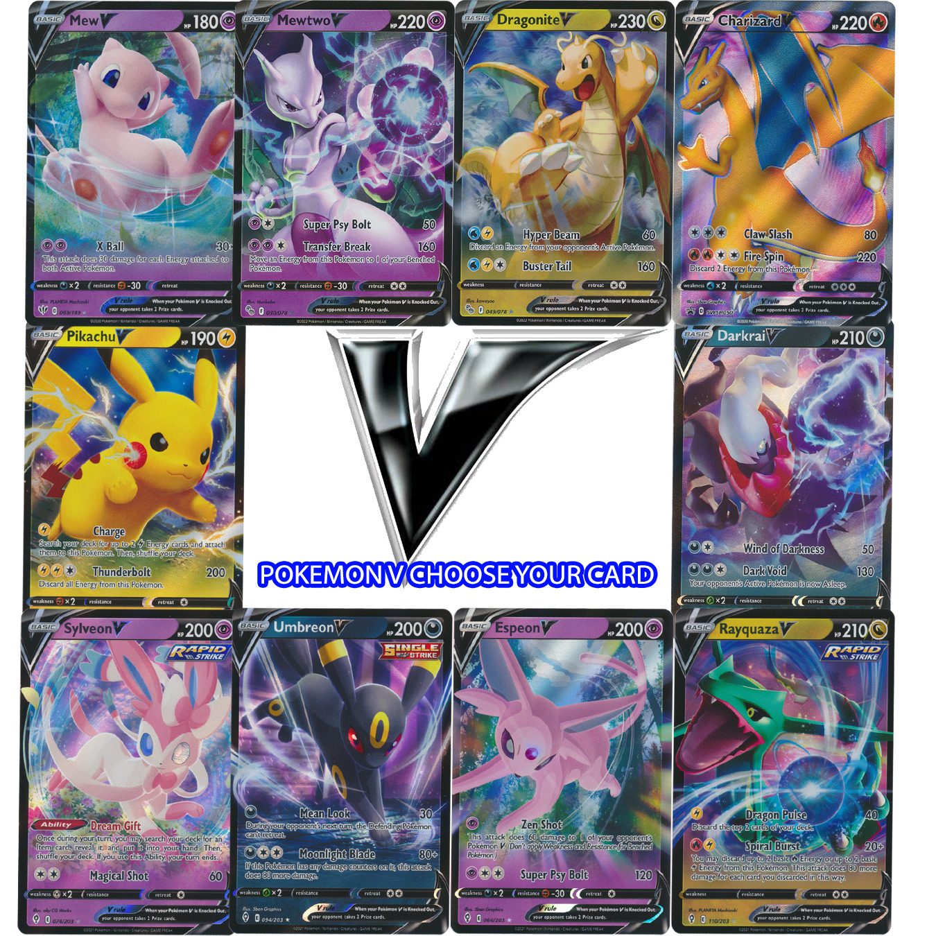 50 Cartas Pokemon Original Sem Repetições Com 02 raras Brilhantes