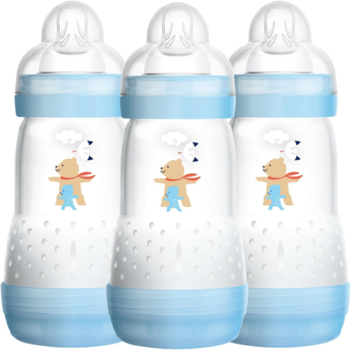 MAM Easy Start Self Sterilising Anti-Colic Baby Bottle Pack of 3 3 x 260 ml, MAM - Picture 1 of 8