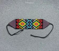 Embera Chami beaded Bracelet by women of the Colombian indigenous tribe 3088