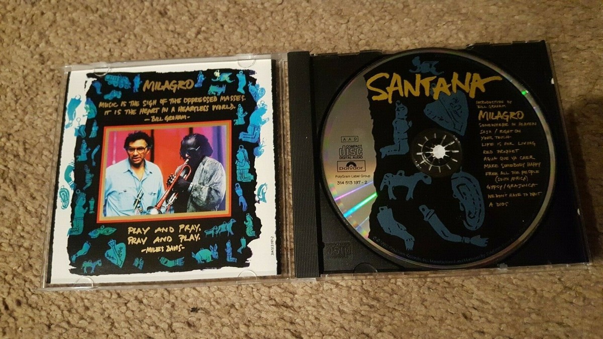 Santana CD Milagro 1992 | eBay