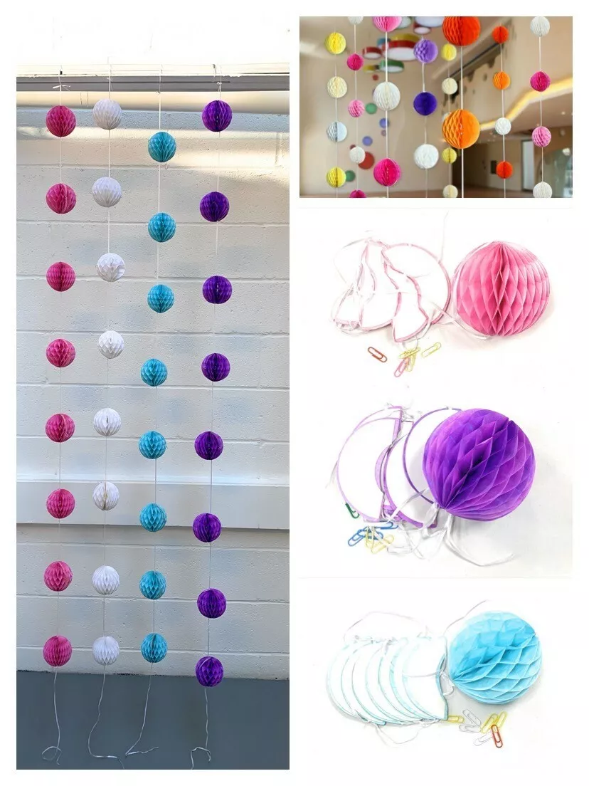 Paper ball garland deals