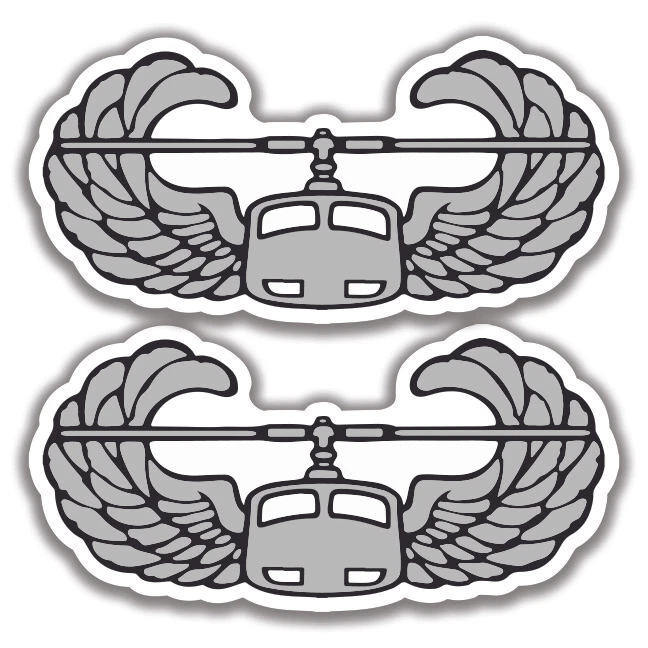 THE DECAL AND STICKER MAFIA 2 U.S. ARMY AIR ASSAULT BADGE DECALs Sticker Bogo