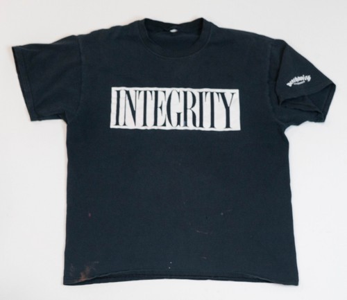 Vintage Integrity Charles Manson T-Shirt 90s Hardcore Men Size Large Deathwish
