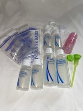 7 Dr. Brown's Natural Flow Baby Bottles Anti-Colic BPA Free plastic EXTRAS