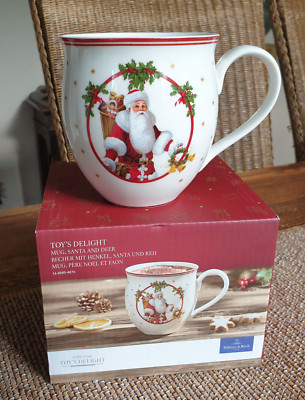 Villeroy & Boch Weihnachtsbecher 'Toy’s Delight' – 390 Ml, Mit Santa-Motiv, Porzellan