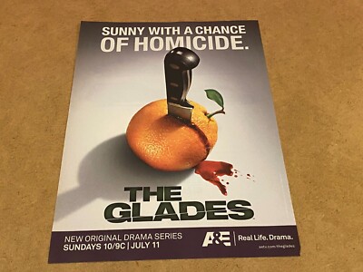 PEEP32 MAGAZINE ADVERT 11X8'' THE GLADES TV SHOW