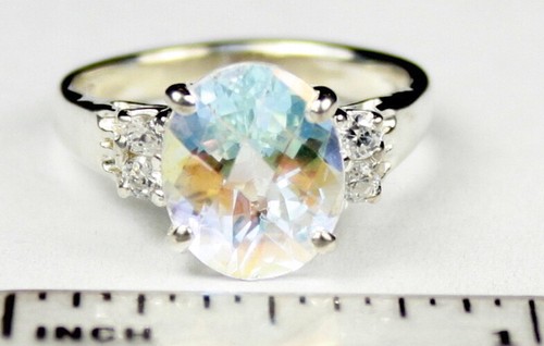 MERCURY MIST TOPAZ Sterling Silver Ladies Ring -Handmade • SR123 - Picture 5 of 5