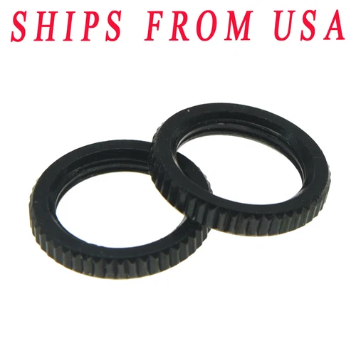 USA Spec 15/32" Fine Knurled Toggle Switch Nut for Gibson/Switchcraft Black