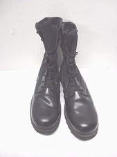 Black Military Combat Boots 9 Eyelets  No Top Padding 12 R