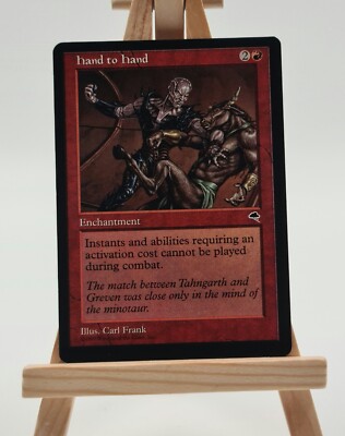 Hand to Hand Tempest Magic Karte MTG  englisch (Faustkampf)