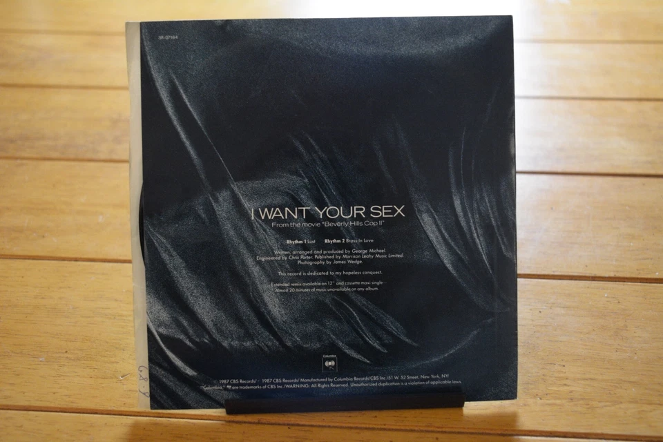 GEORGE MICHAEL "I WANT YOUR SEX" 45 RPM 7" VG RECORD + PIC SLEEVE [F31-219] Foto 2 de 4