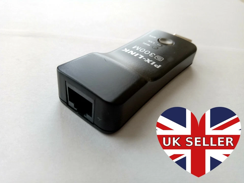 Wired to Wireless Adapter Ethernet to Wifi Konverter für Smart TVs, TV Boxen