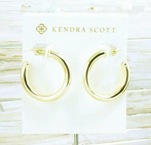 Kendra Scott Colette Hoop Earrings Gold NEW | eBay