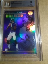 Lamar Jackson BGS MT 9 RC 2018 Panini Illusions Blue 108/249 Baltimore Ravens 