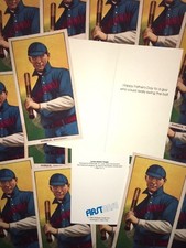 6.75” x 3.75” Karger Baseball Card Father’s Day Card 1989 1st Base + Fun to Send