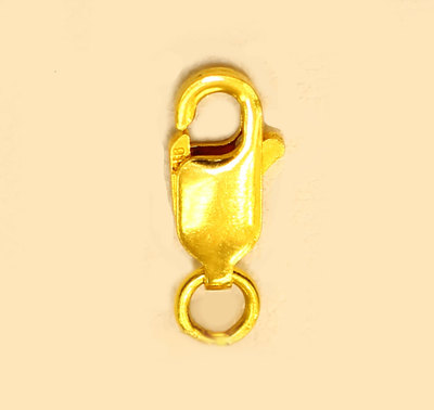 REAL 22k solid gold 916 lobster clasp lock for necklace, bracelet 10 x mm 