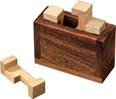 Philos 3545 Sarcophagus – Holz-Packpuzzle, 4 Teile, Knobelspiel Ab 8 Jahren