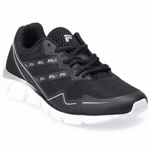 new FILA Memory Foam Vernato men's size Black Mesh Running Sneaker Shoes