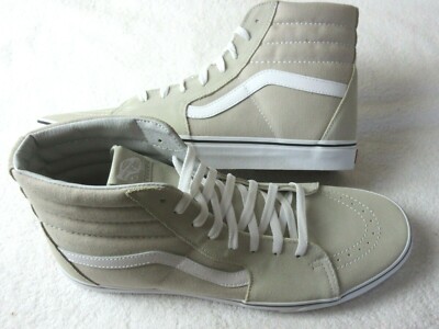 vans sk8 hi silver lining true white