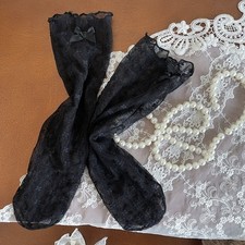 Lace Bow Girls Knee-high Socks Sweet Lace Bow Socks  for 1-11Y Girls