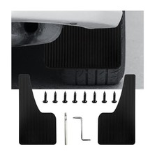 2PCS Car Mud Fender Flaps Splash Guards, Flexible Auto Front and Large Black