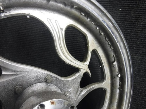 01 Harley Road King FLH FLHR Viking Rear Rim Wheel R75 - Picture 3 of 6