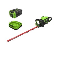 Greenworks 60V 26" Brushless Cordless Battery-Powered Hedge Trimmer, 2.0Ah Ba...