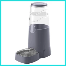 8L Automatic Pet Waterer,Gravity Stainless Steel Water Feeder,Gravity Pet Wat...