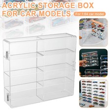 6.7x1.7x7.7in Acrylic Dustproof Display Box Organizer for 1:64 Scale Model Car