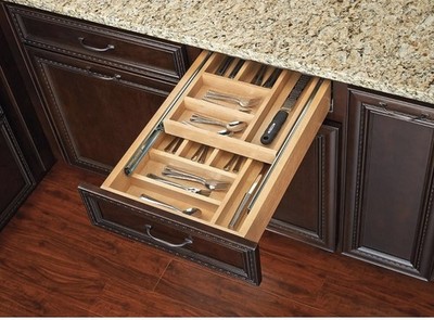 Rev-A-Shelf Cabinet Two-Tier Cutlery Drawer 4WTCD-15HSC-1