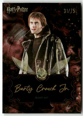 Kakawow Phantom Harry Potter 2025 CHP-SR-21 Barty Crouch Jr. Script Auto 31/75