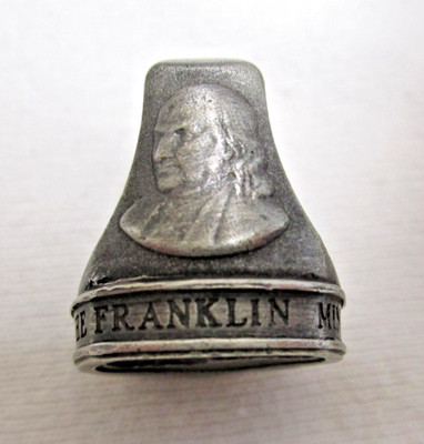 FRANKLIN MINT Collector's Society Pewter Wax Letter Sealing Stamp 