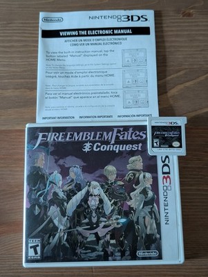 Fire Emblem Fates Conquest Nintendo 3DS Complete In Box CIB Tested Working