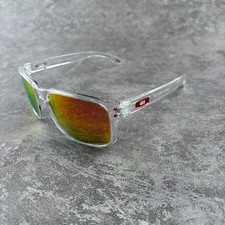 Oakley Holbrook Shiny Clear Polarized Ruby Lens Sunglass