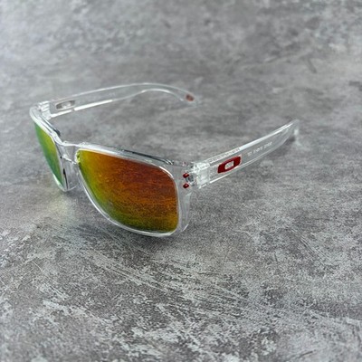 Oakley Holbrook Shiny Clear Polarized Ruby Lens Sunglass