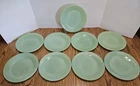 Fire King Jadeite 9” Jane Ray Dinner Plates - Lot of 9