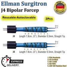 Ellman Surgitron J4 Bipolar Forcep Reusable-Autoclavable 2Pcs Set
