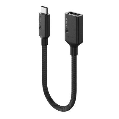 Alogic Male to Female Elements PRO USB-C to USB-A Adapter, Black