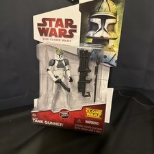 Star Wars The Clone Wars 2009 Clone Tank Gunner CW36 Action Figure MISB