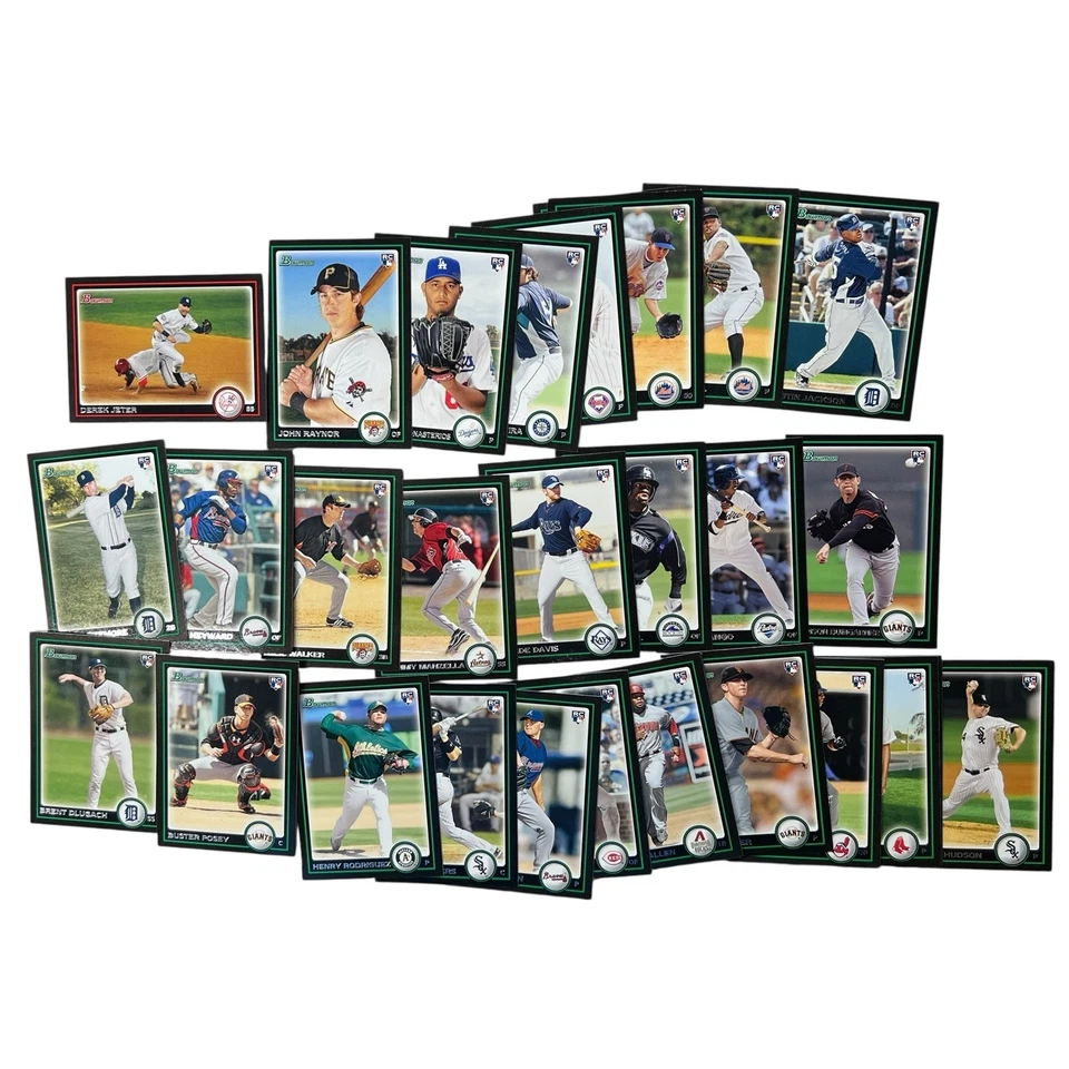 Juego completo de béisbol Bowman MLB 2010 1-220 Buster Posey RC tarjeta de novato patio Foto 2 de 2