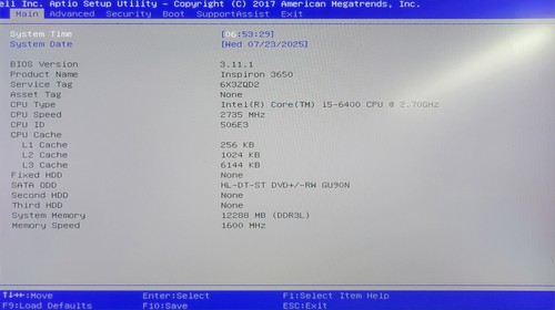 Dell Inspiron 3650 Desktop 2.70GHz Core i5-6400 12GB RAM No HDD - Picture 7 of 7