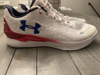 NEW Under Armour Stephen Curry 1 Low Basketball Red White Size 12 3027433-100