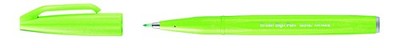 Pentel SES15C-KX Brush Sign Pen hellgrün, Faserschreiber, pinselähnliche Spitze,